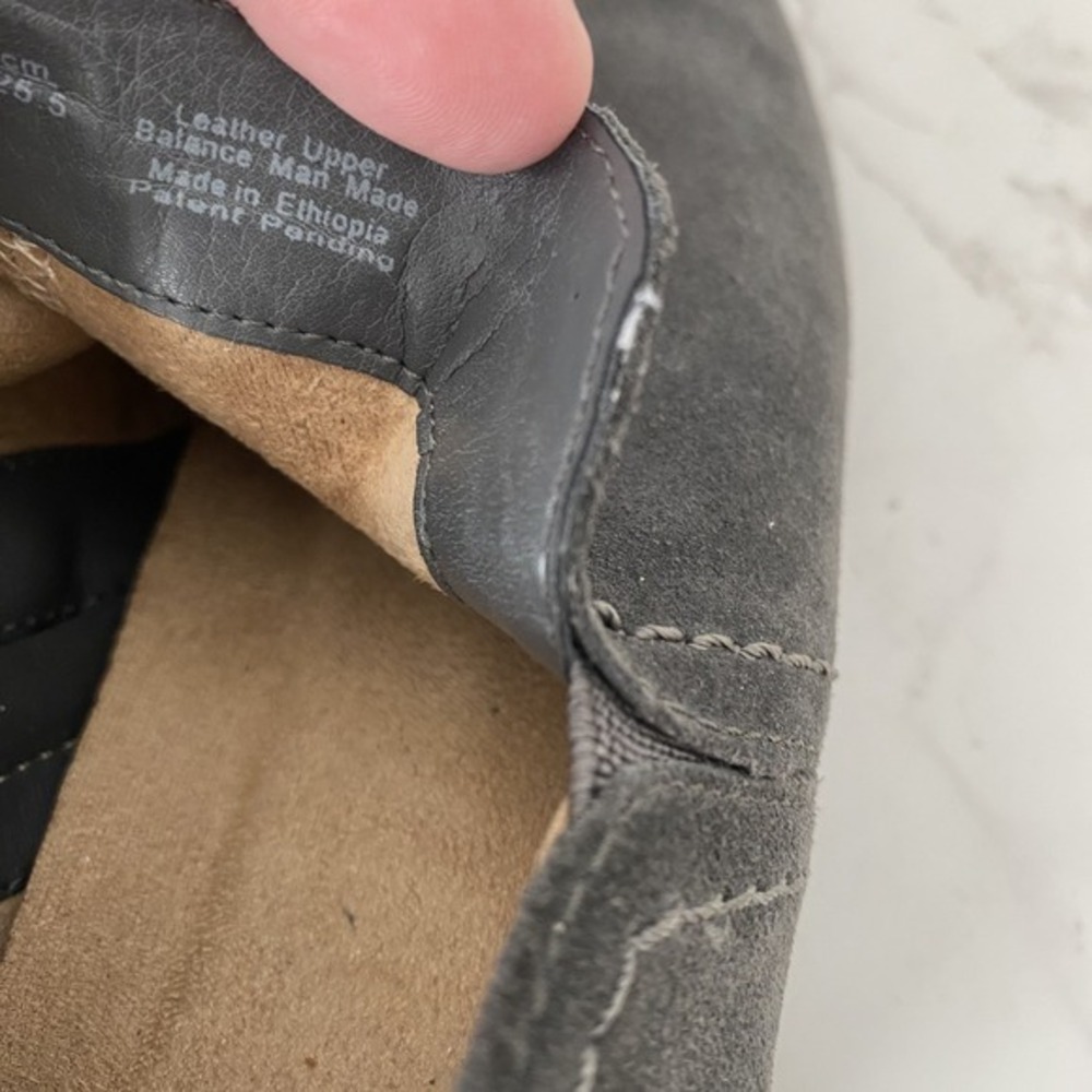 Naturalizer Zarie Ankle Boots 8.5 W Grey Suede Mid Heel Western Bootie - Picture 11 of 15